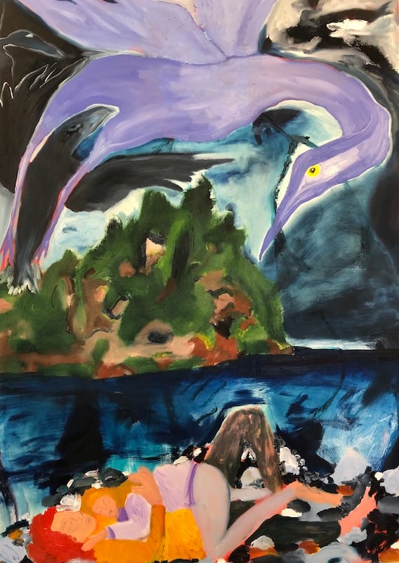 Ethridge Jasper Beach VisitJasper Beach Visitation, oil on canvas, 60” x 48”ation